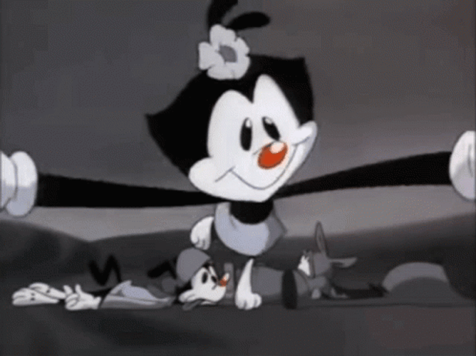 Animaniacs Dot Warner Peeking GIF