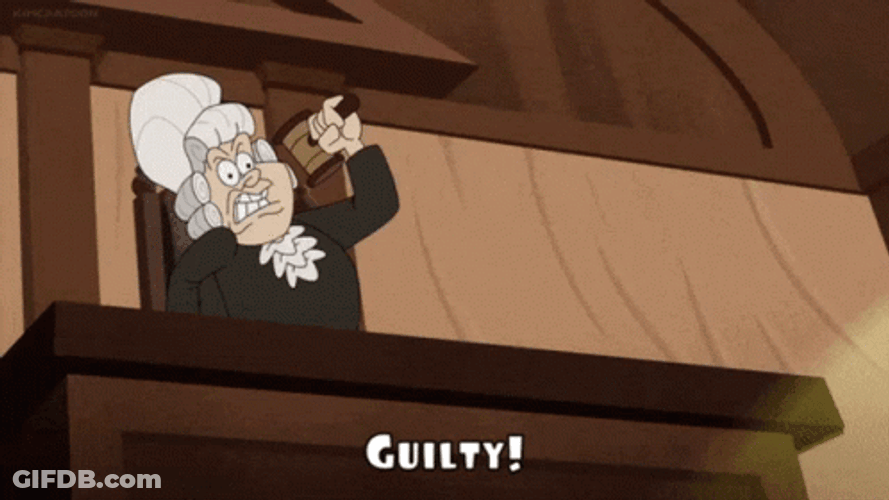 Animaniacs Judge Guilty Decision GIF