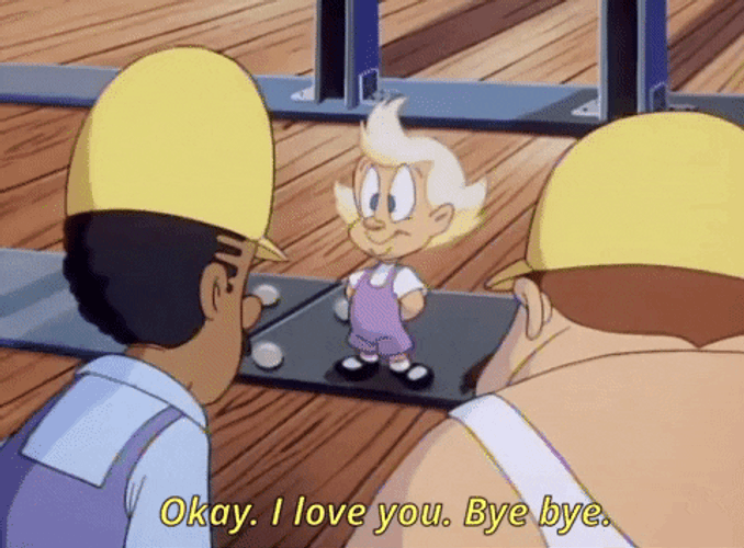 Animaniacs Okay I Love You Bye GIF