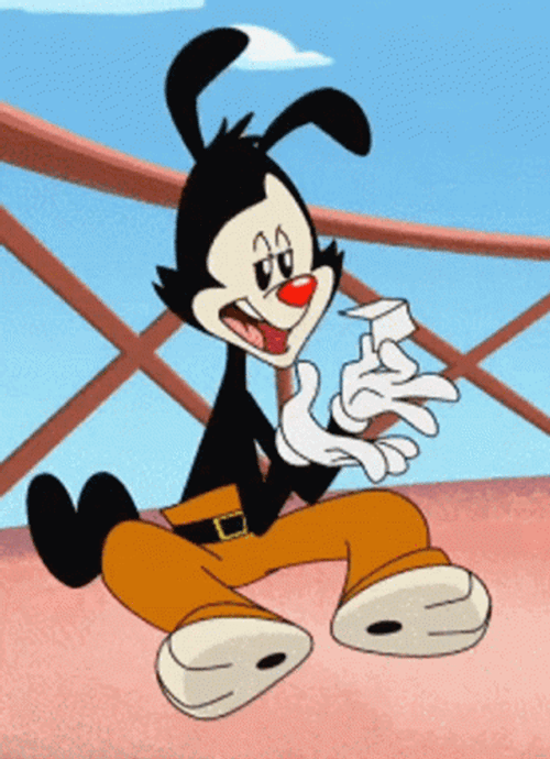 Animaniacs Yakko Covering Its Eyes GIF