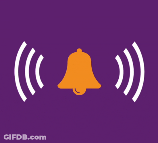 Animated Alarm Bell Ringing GIF