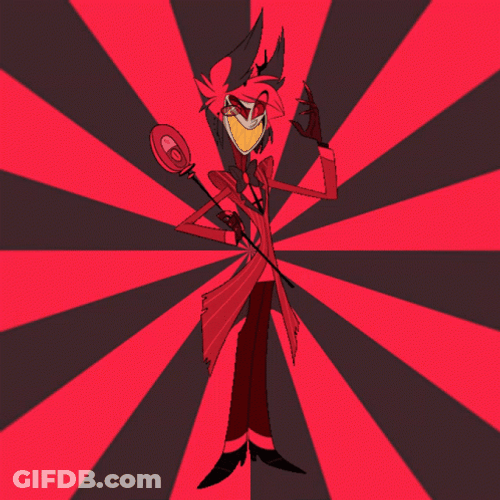 Animated Alastor Mysterious Look GIF