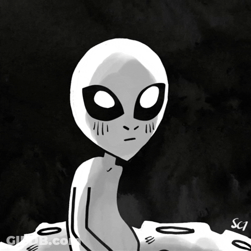 Animated Alien Disappear GIF