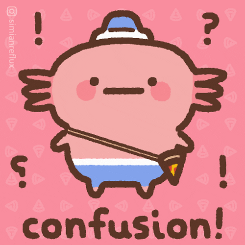 Animated Axolotl Meme Confused GIF