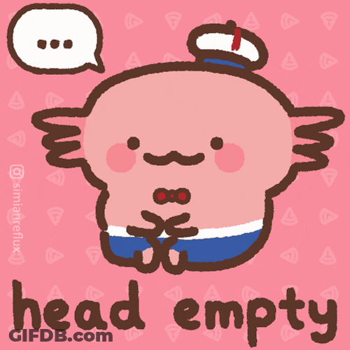 Animated Axolotl Meme Head Empty GIF