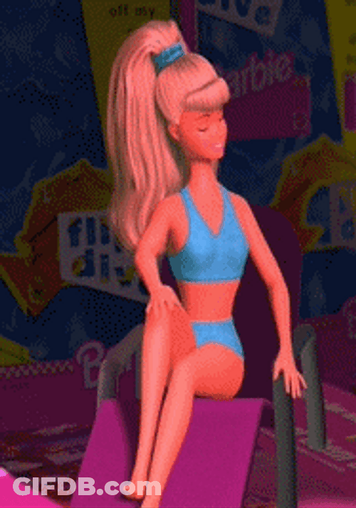Animated Barbie Laughing Toy Story GIF
