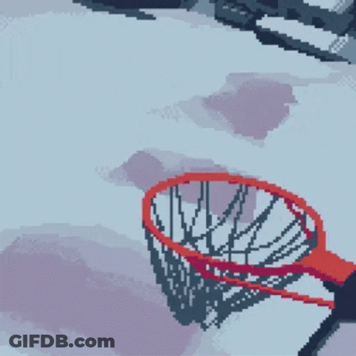 Animated Basketball Bear Slam Dunk GIF