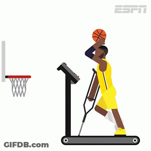 Animated Basketball Injured Player GIF