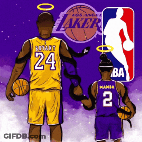 Animated Basketball Los Angeles Lakers Logo GIF