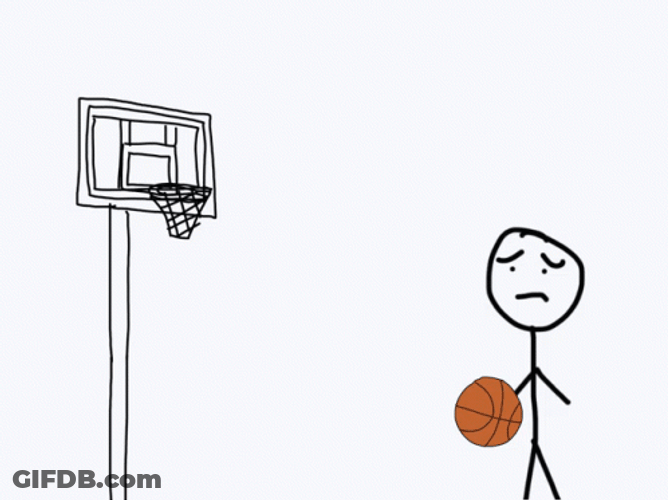 Animated Basketball Stickman GIF