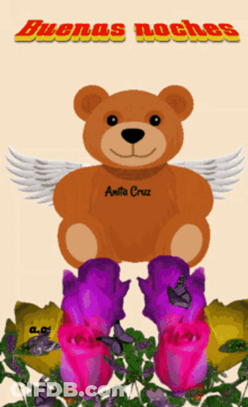 Animated Bear Hug Buenas Tardes GIF