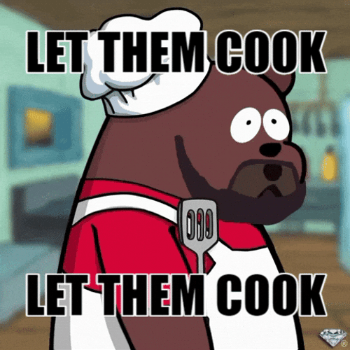 Animated Bear Let Them Cook GIF
