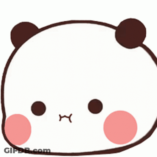 Animated Bear Popping Bubble Gum GIF