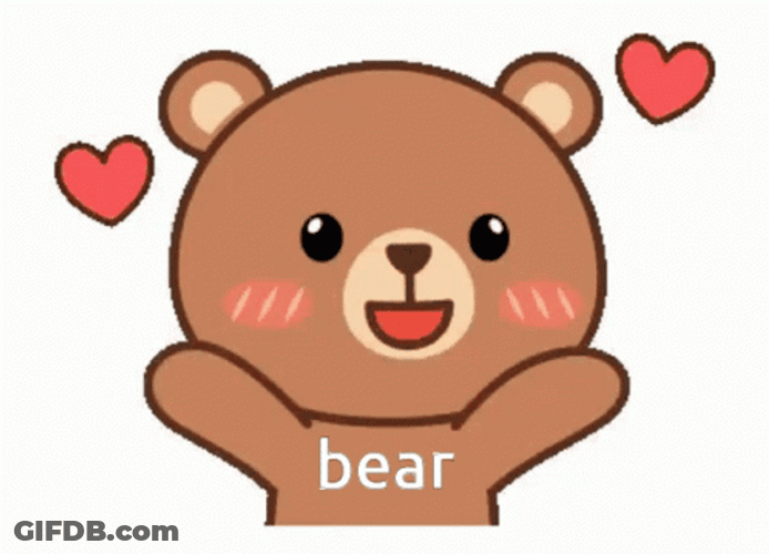 Animated Bear Sending Love GIF