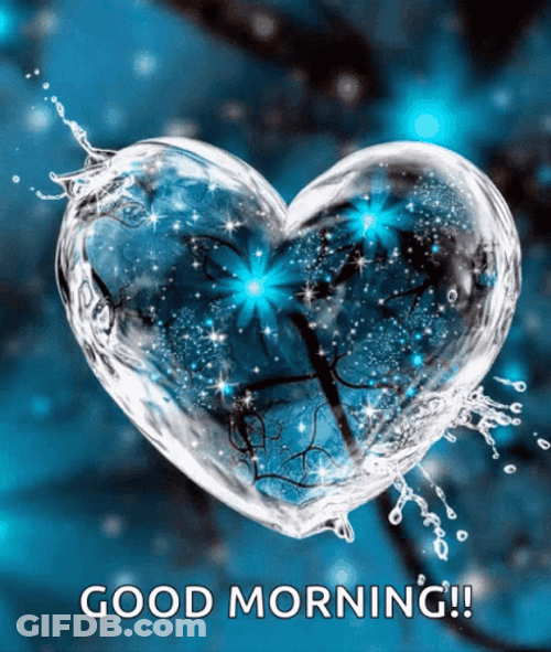 Animated Beautiful Water Hearts GIF