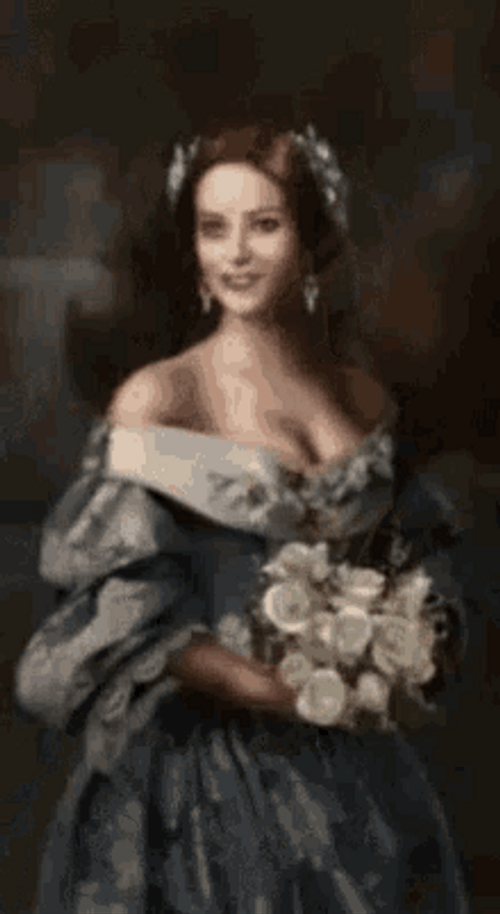 Animated Beautiful Woman Turning Monster Scary Surprise GIF
