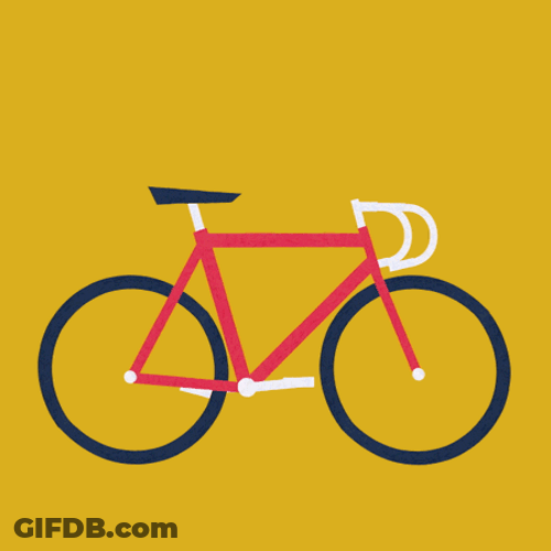 Animated Bike Crashing To Pieces GIF
