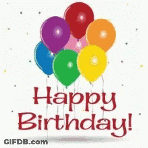 Animated Birthday Celebration Balloons GIF