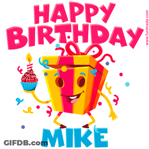 Animated Birthday Surprise Gift Happy Birthday Mike GIF