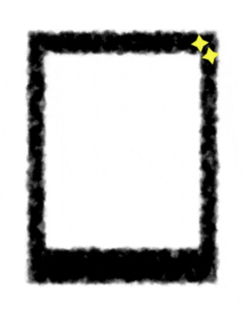 Animated Black Polaroid Frame GIF