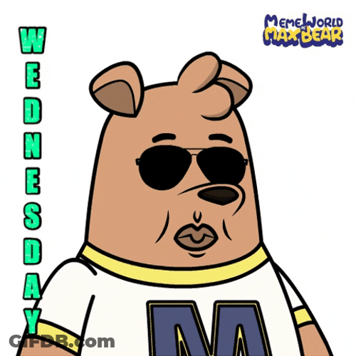 Animated Blessed Wednesday Bear GIF