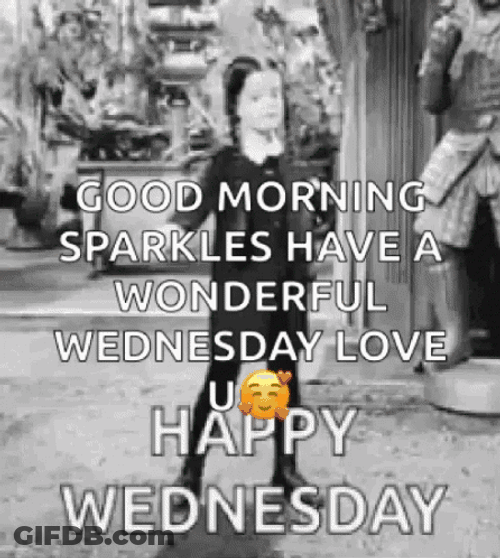 Animated Blessed Wednesday Girl Dancing GIF