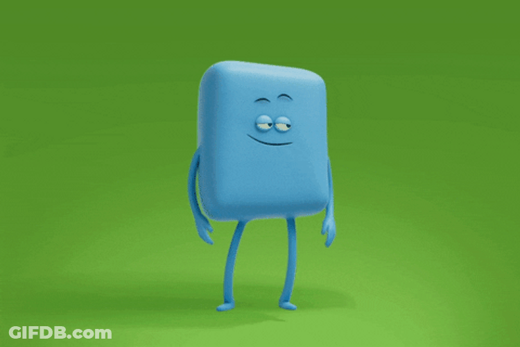 Animated Blue Chip Dancing GIF