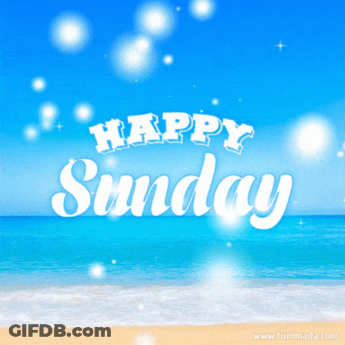 Animated Blue Sky Happy Sunday Picture GIF