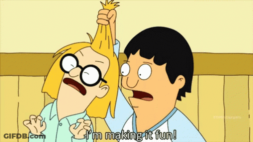 Animated Bob Burger's Pull Hair GIF