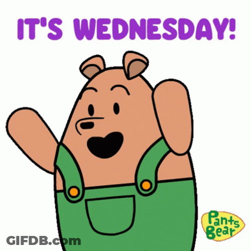Animated Brown Bear Blessed Wednesday GIF