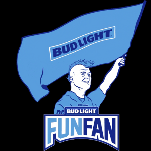 Animated Bud Light Flag GIF