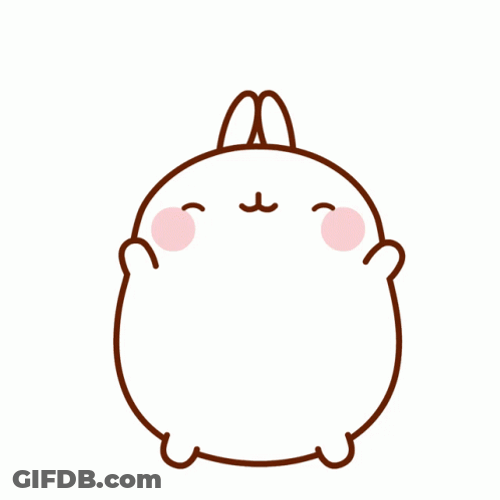 Animated Bunny Happy Ahem GIF