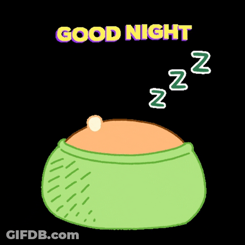 Animated Bunny Hides Head Good Night GIF