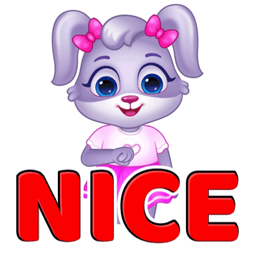 Animated Bunny Well Ok Nice GIF