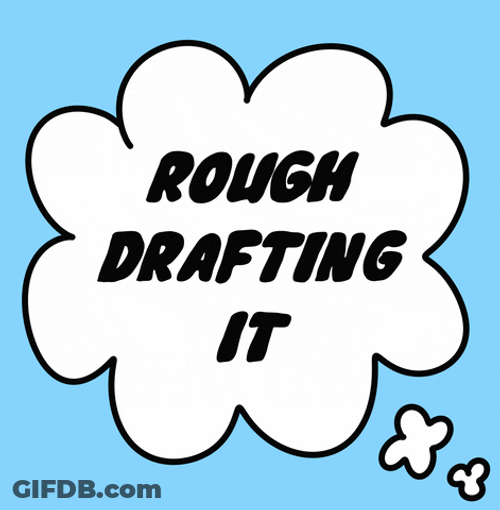 Animated Calligraphy Rough Auto Draft GIF