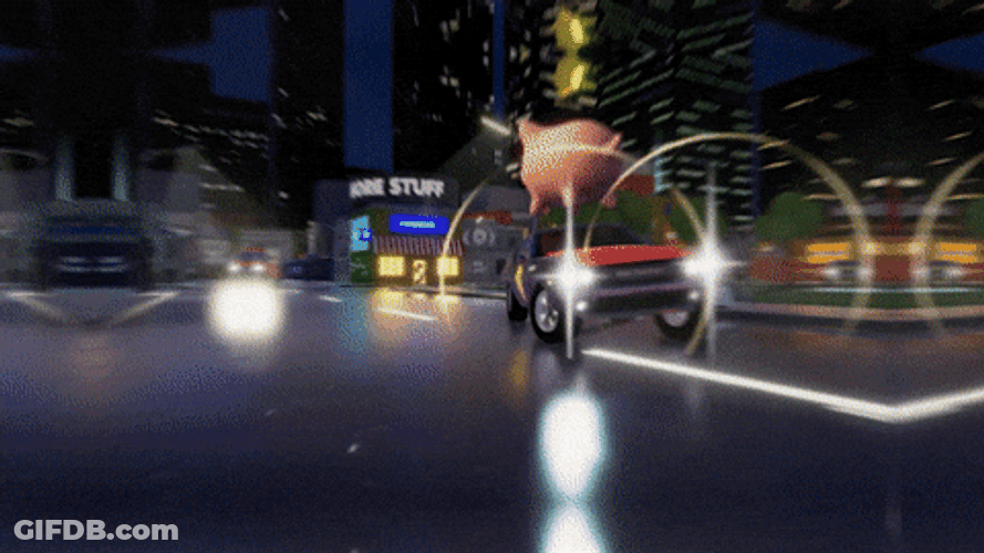 Animated Car Money Flying GIF
