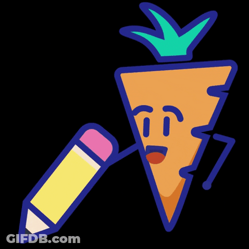 Animated Carrot Noted GIF