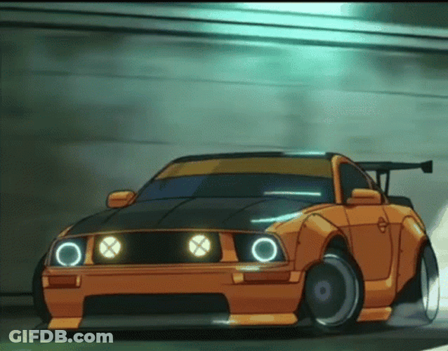 Animated Cars Transition Drift Cars GIF