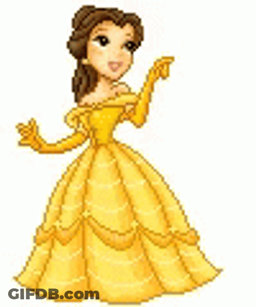 Animated Cartoon Belle GIF