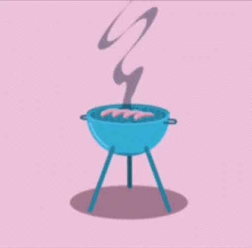 Animated Cartoon Cookout Griller GIF