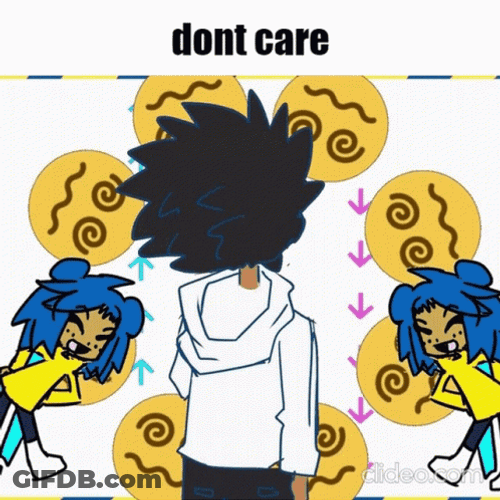 Animated Cartoon Dont Care GIF