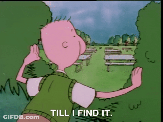 Animated Cartoon Doug Looking For Something GIF