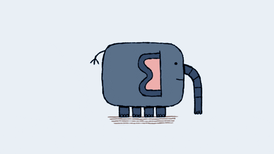 Animated Cartoon Elephant Farting GIF