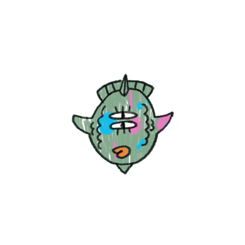 Animated Cartoon Fish Meme GIF