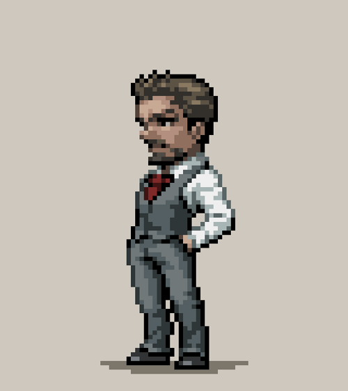 Animated Cartoon Tony Stark Transformation GIF