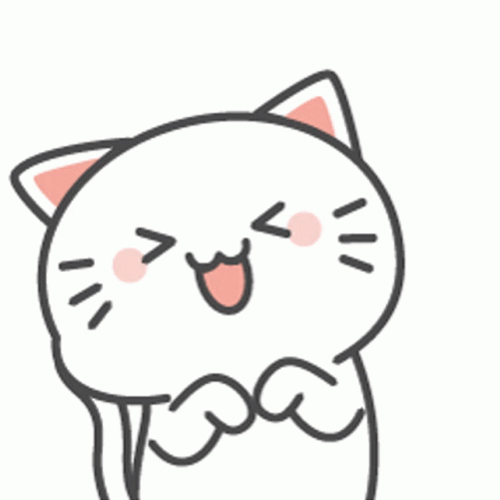 Animated Cat Playful Hee Hee Happily GIF