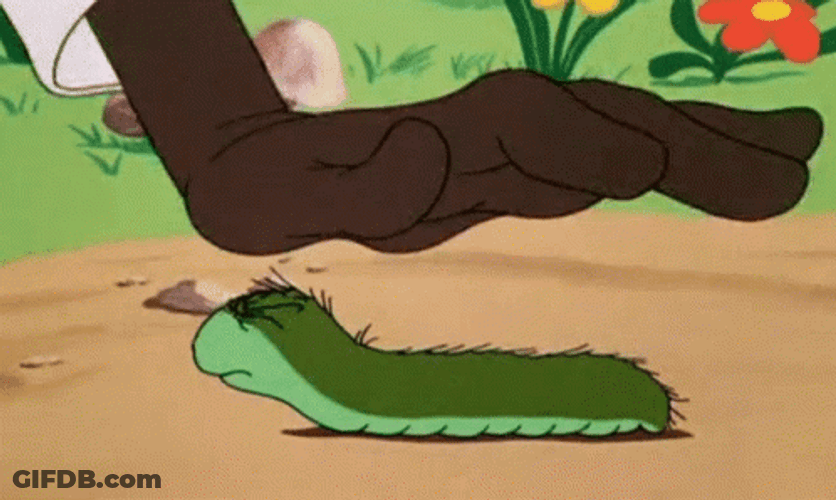 Animated Caterpillar Monster GIF