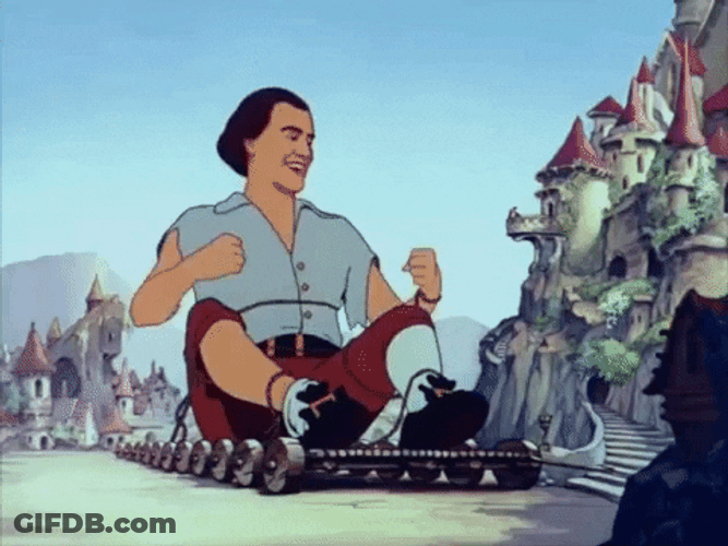 Animated Celebration Gulliver's Travels Cartoon GIF