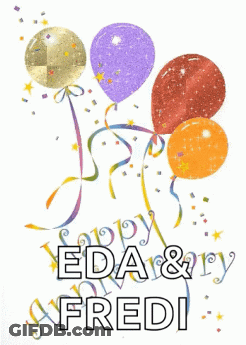 Animated Celebration Happy Anniversary Greeting GIF