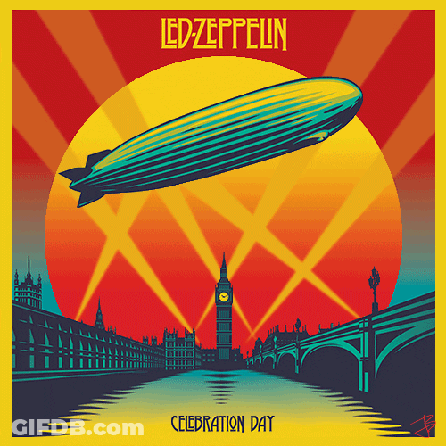 Animated Celebration Space Rocket  Cover GIF